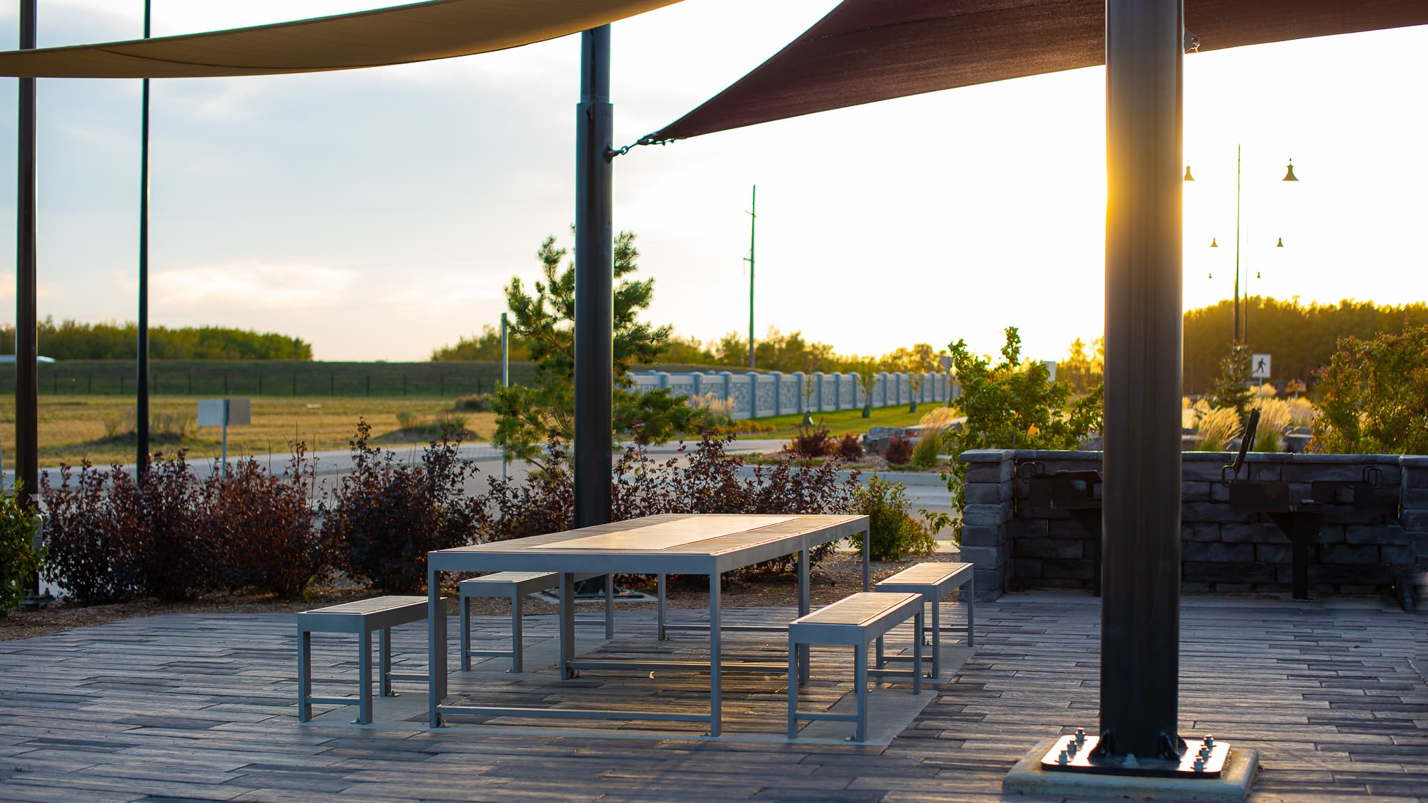 Wishbone 12 Ft X 4 Ft Custom Harvest Table At Kensington Village In Saskatoon SK
